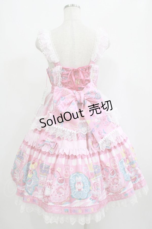 画像3: Angelic Pretty / Toy's Donut Diner エプロンドレスSet Free ピンク H-25-09-06-010-AP-OP-NS-ZH (3)