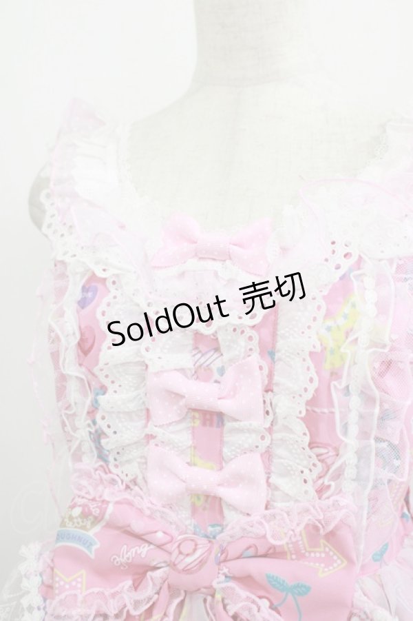 画像5: Angelic Pretty / Toy's Donut Diner エプロンドレスSet Free ピンク H-25-09-06-010-AP-OP-NS-ZH (5)