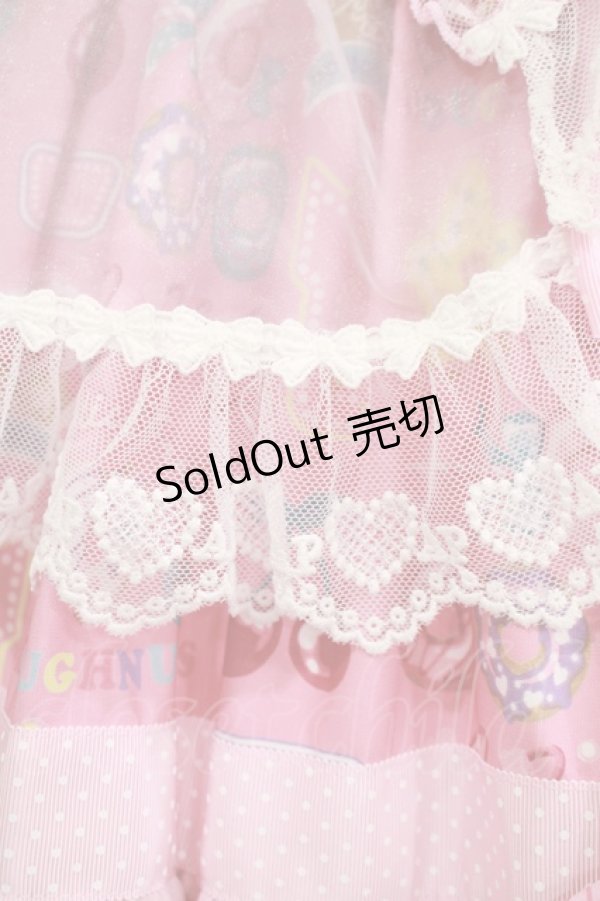 画像6: Angelic Pretty / Toy's Donut Diner エプロンドレスSet Free ピンク H-25-09-06-010-AP-OP-NS-ZH (6)