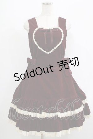 画像: Cornet / 別珍ハートジャンパースカート Free パープル H-25-09-06-002-LO-OP-NS-ZH