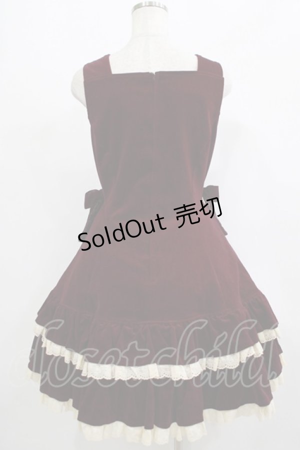 画像3: Cornet / 別珍ハートジャンパースカート Free パープル H-25-09-06-002-LO-OP-NS-ZH (3)