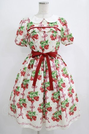 画像: Emily Temple cute / Strawberry Ribbon treeワンピース M アイボリー H-25-09-07-001-ET-OP-KB-ZH