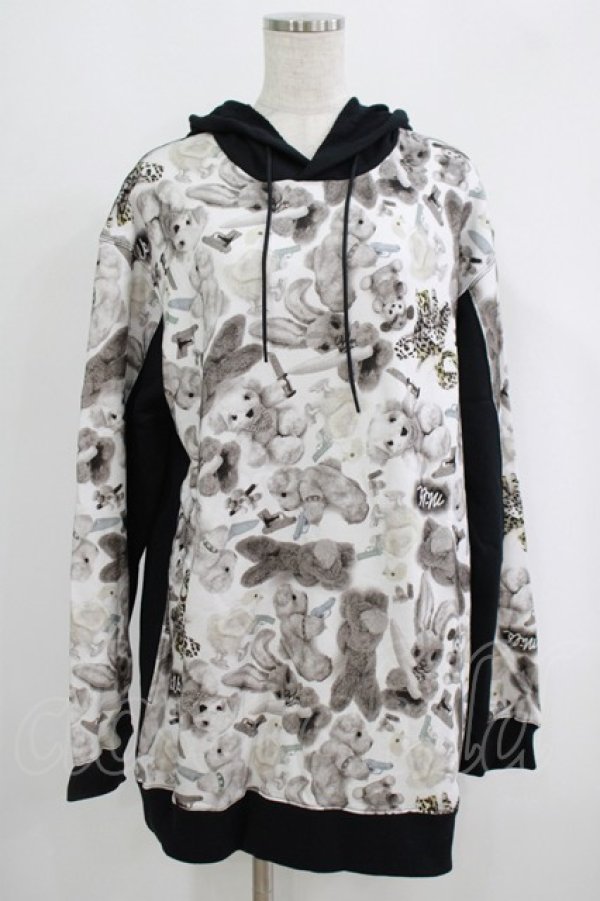 画像1: MILKBOY / KILL IT SOFTLY HOODIE  モノトーン×クロ H-25-09-07-026-MB-TO-KB-ZH (1)