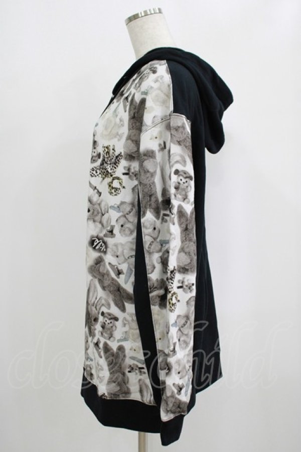 画像2: MILKBOY / KILL IT SOFTLY HOODIE  モノトーン×クロ H-25-09-07-026-MB-TO-KB-ZH (2)