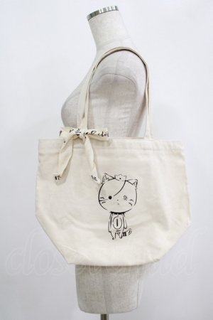 画像: NieR Clothing / ZIP付きトートバッグ  ベージュ H-25-09-07-036-PU-BG-KB-ZH