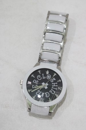 画像: NieR Clothing / NieR ORIGINAL 腕時計  ホワイト×シルバー H-25-09-07-044-PU-ZA-KB-ZH