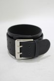 画像1: NieR Clothing / レザーブレスレット  ブラック H-25-09-07-046-PU-AC-KB-ZH (1)