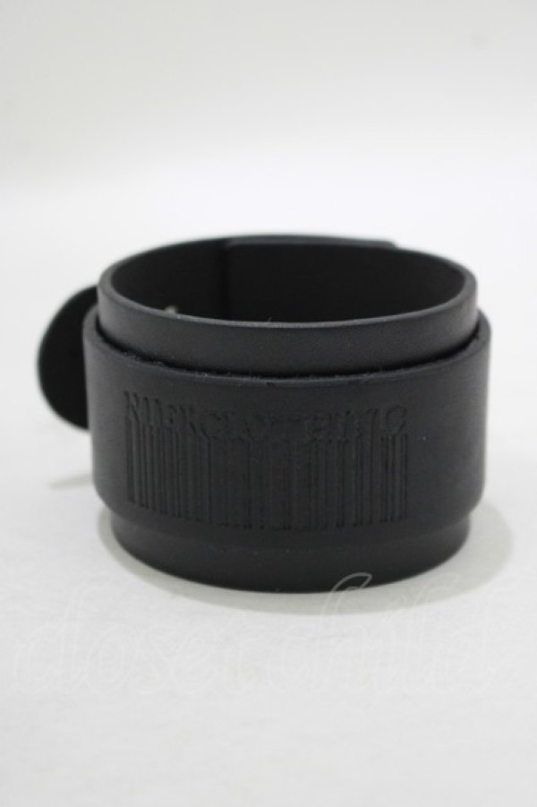 画像2: NieR Clothing / レザーブレスレット  ブラック H-25-09-07-046-PU-AC-KB-ZH (2)