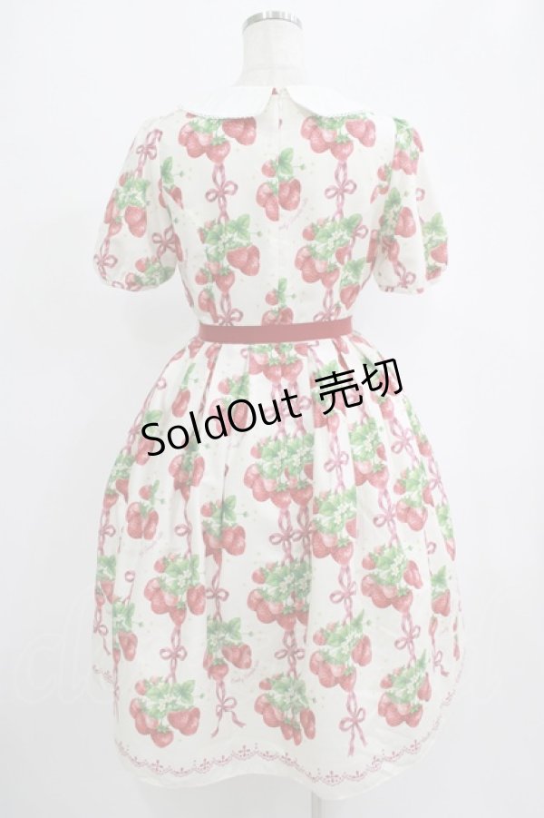 画像3: Emily Temple cute / Strawberry Ribbon treeワンピース M アイボリー H-25-09-07-001-ET-OP-KB-ZH (3)