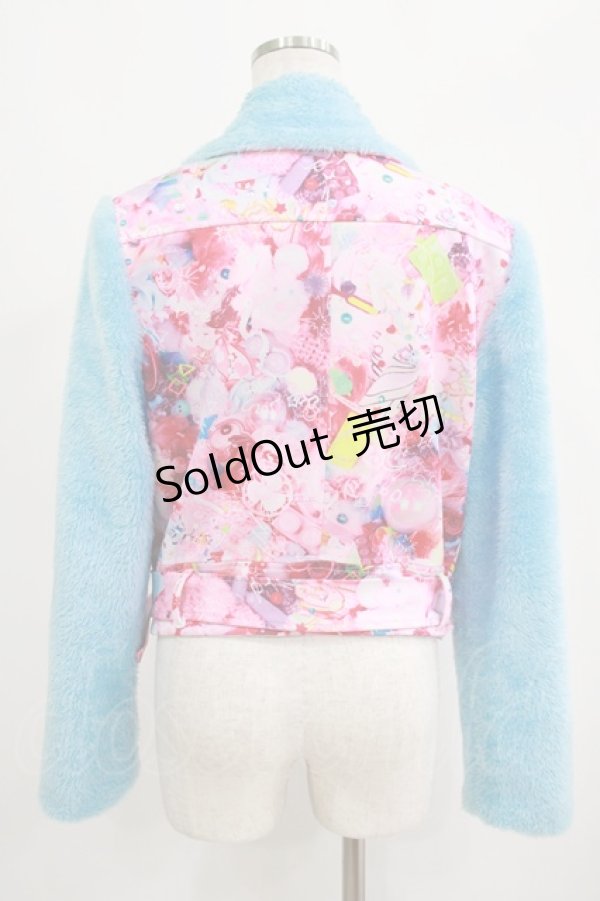 画像3: 6％DOKIDOKI / Girls Daydream Sherpa Biker Jacket   H-25-09-07-014-LO-JA-KB-ZH (3)