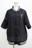 画像1: NieR Clothing / LIGHT BLOUSON JACKET【半袖】  黒 H-25-09-07-022-PU-JA-KB-ZH (1)
