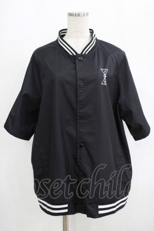 画像: NieR Clothing / LIGHT BLOUSON JACKET【半袖】  黒 H-25-09-07-022-PU-JA-KB-ZH