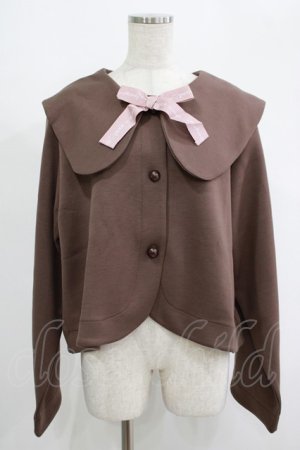 画像: m petit by misako / サンリオキャラクターズコラボ マイメロディセーラーカーディガン 4L ブラウン H-25-09-08-032-LO-TO-NS-ZH