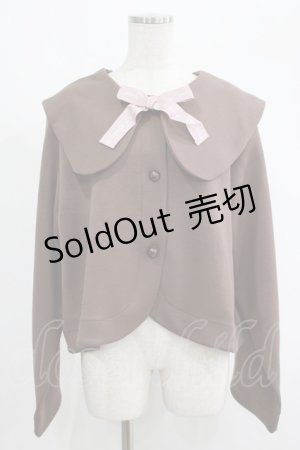 画像: m petit by misako / サンリオキャラクターズコラボ マイメロディセーラーカーディガン 4L ブラウン H-25-09-08-032-LO-TO-NS-ZH