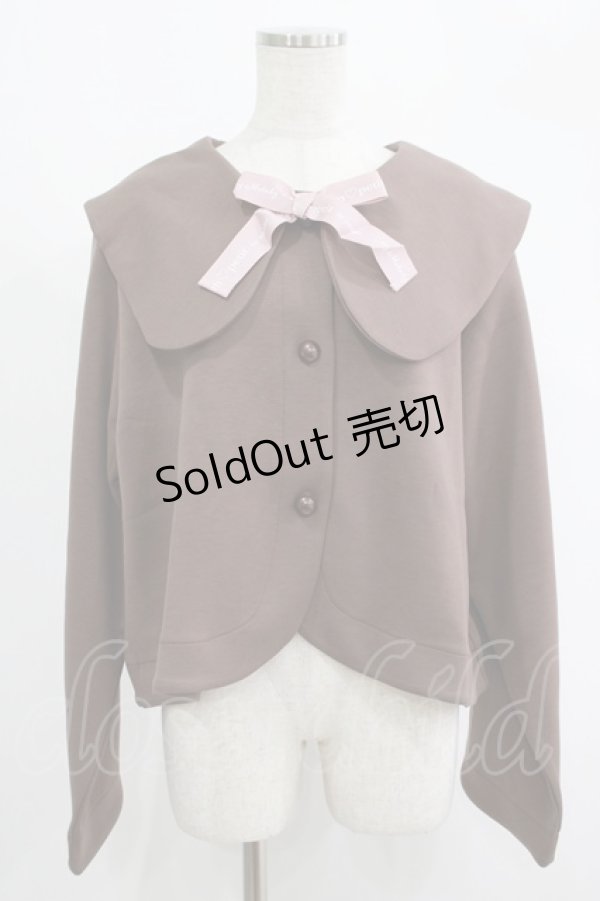 画像1: m petit by misako / サンリオキャラクターズコラボ マイメロディセーラーカーディガン 4L ブラウン H-25-09-08-032-LO-TO-NS-ZH (1)