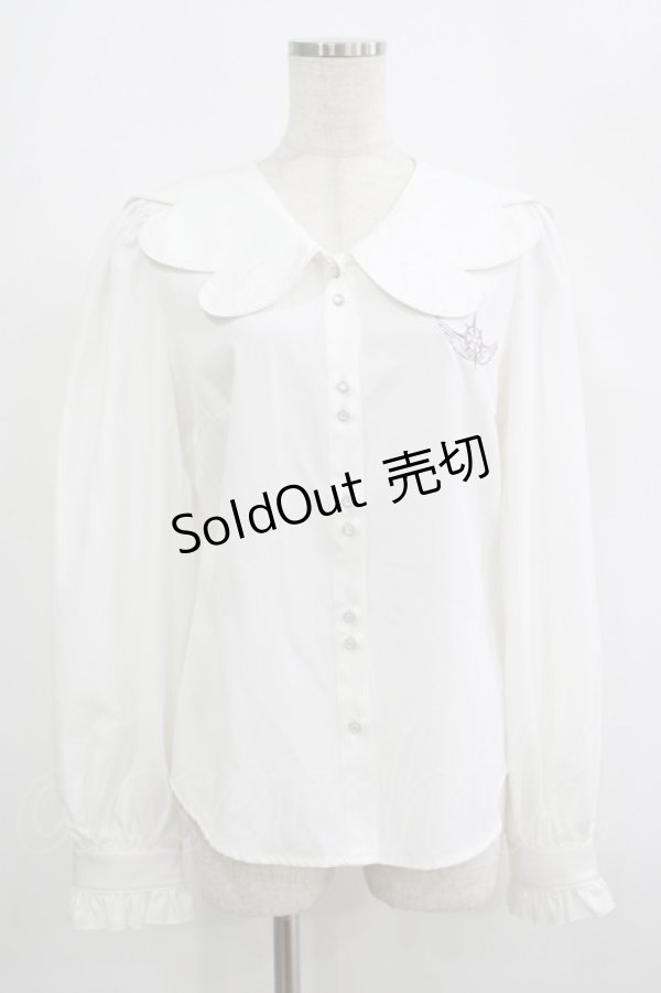 画像1: Hoshibako Works / カードキャプターさくら × HoshibakoWorks ウィングカラーブラウス M オフ H-25-09-08-040-LO-BL-NS-ZH (1)