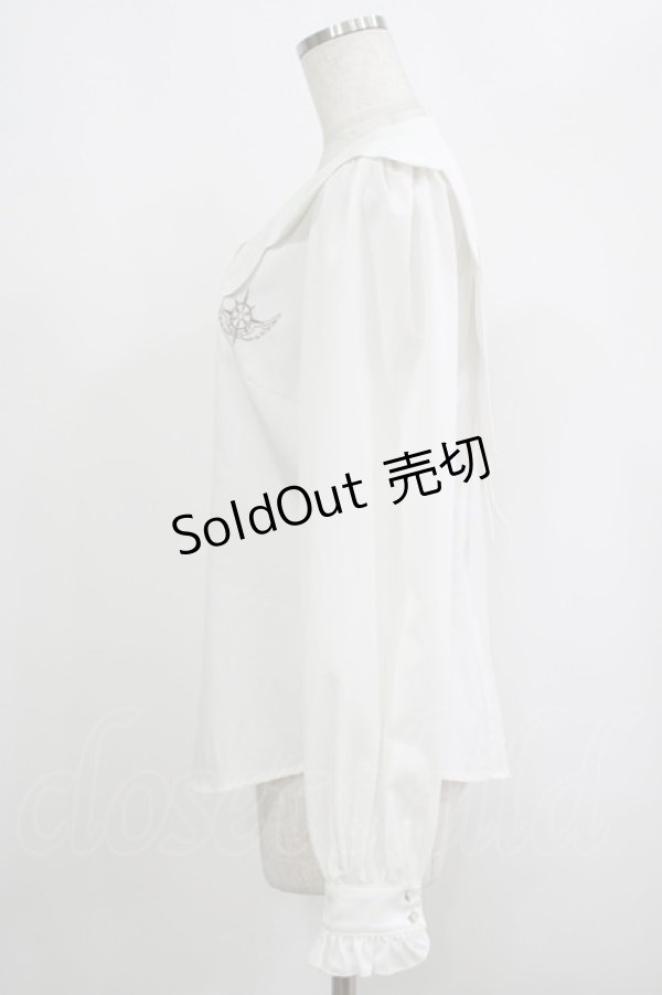 画像2: Hoshibako Works / カードキャプターさくら × HoshibakoWorks ウィングカラーブラウス M オフ H-25-09-08-040-LO-BL-NS-ZH (2)