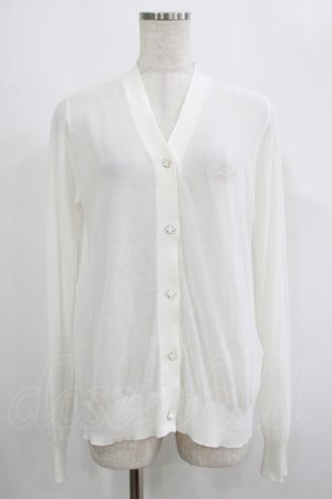 画像: MARY QUANT / UVカットベーシックロゴ カーディガン M オフ H-25-09-08-045-PU-TO-NS-ZH