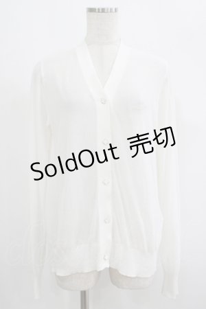 画像: MARY QUANT / UVカットベーシックロゴ カーディガン M オフ H-25-09-08-045-PU-TO-NS-ZH
