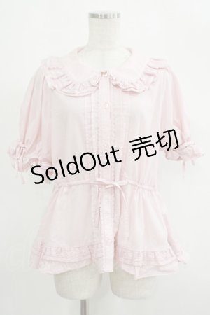画像: Chalmiere / クラシックコットンブラウス M ピンク H-25-09-08-048-PU-BL-NS-ZH