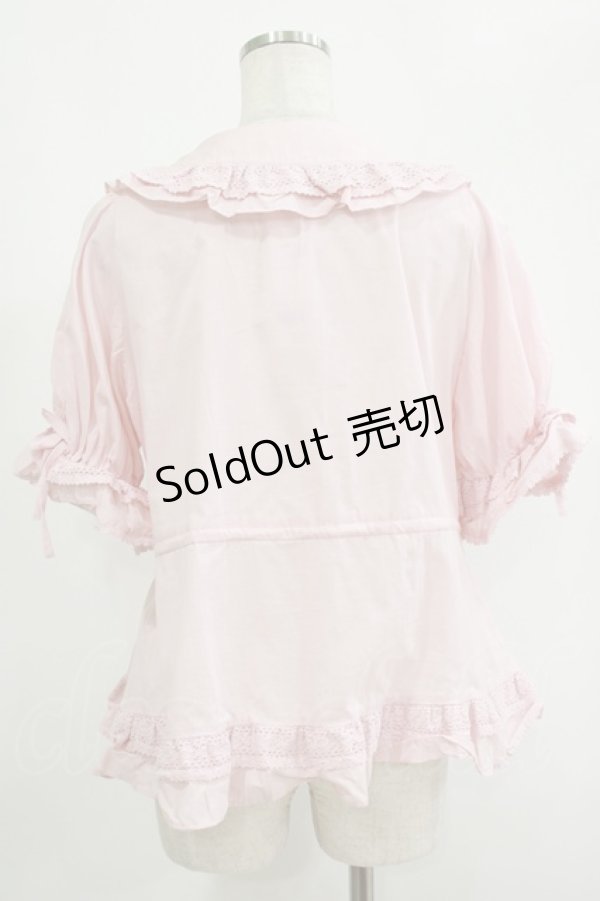 画像3: Chalmiere / クラシックコットンブラウス M ピンク H-25-09-08-048-PU-BL-NS-ZH (3)