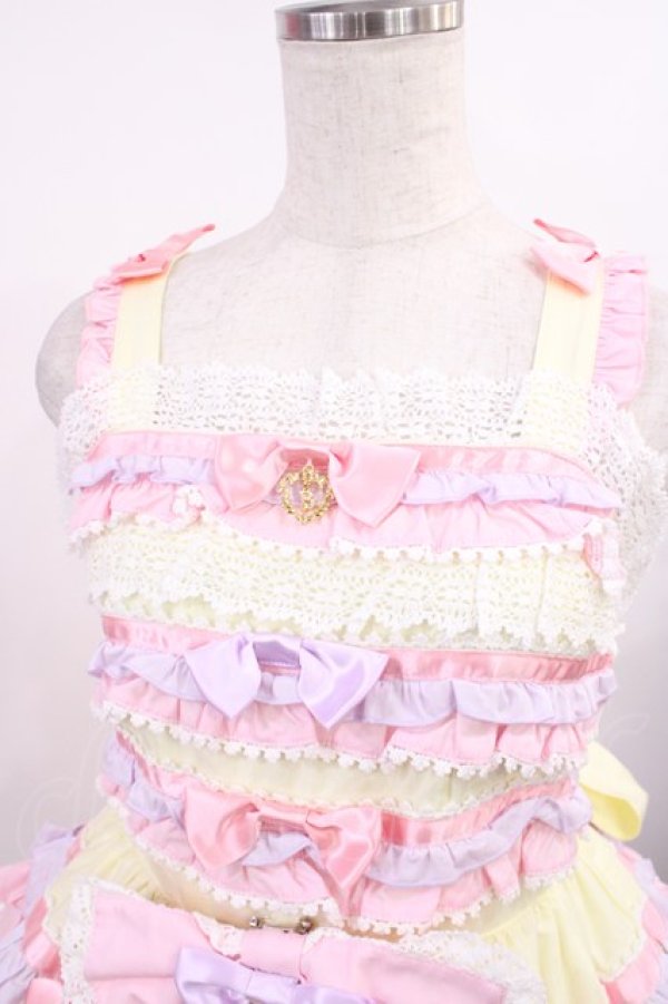 画像4: BABY,THE STARS SHINE BRIGHT / Bonbon Parfumジャンパースカート Free イエロー H-25-09-08-1006-BA-OP-NS-ZH (4)