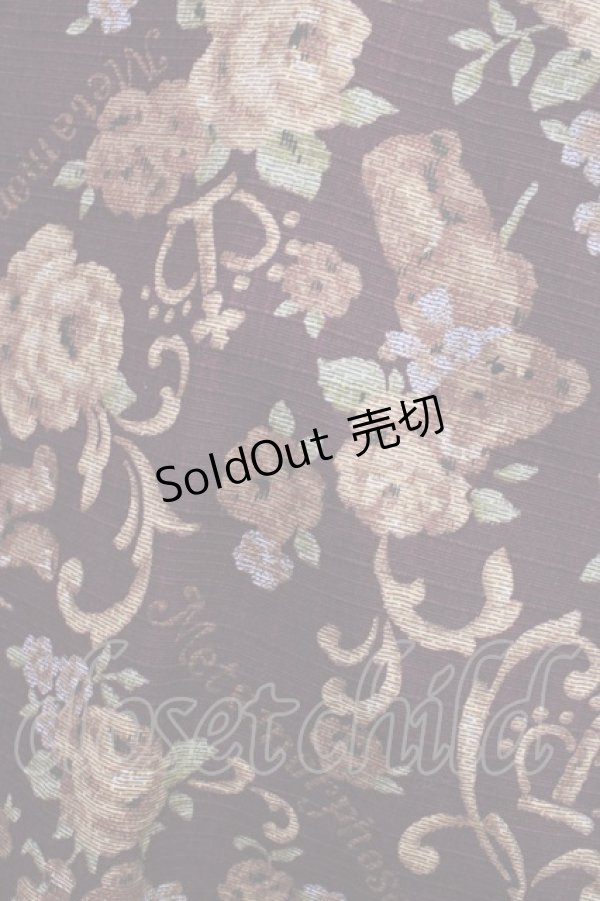 画像4: metamorphose / ゴブラン風くまちゃんコートワンピース サイズ1 ボルドー H-25-09-08-1012-ME-CO-NS-ZH (4)