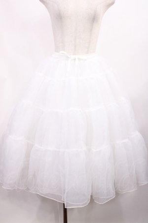 画像: axes femme kawaii / ミディオーガンジーパニエ M オフ H-25-09-08-1017-AX-SK-NS-ZH
