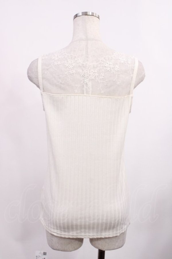 画像2: axes femme / 繊細レースタンク M 生成り H-25-09-08-1019-AX-TO-NS-ZH (2)