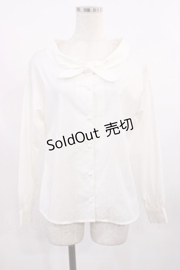 画像1: an another angelus / マリンタイカラーブラウス Free OFFWHITE H-25-09-08-1023-CA-BL-NS-ZH (1)