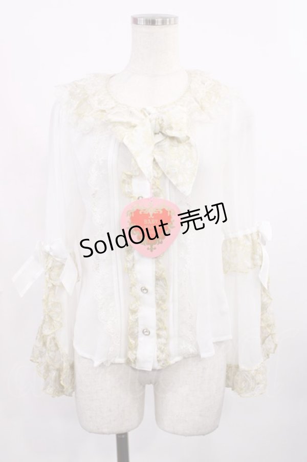 画像1: BABY,THE STARS SHINE BRIGHT / La Petite Voliere〜ちいさな鳥かごの妖精〜ブラウス Free オフ H-25-09-08-1027-BA-BL-NS-ZH (1)