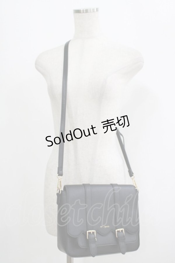 画像1: m petit by misako / AMスカラップショルダー  ブラック H-25-09-08-058-LO-BG-NS-ZH (1)