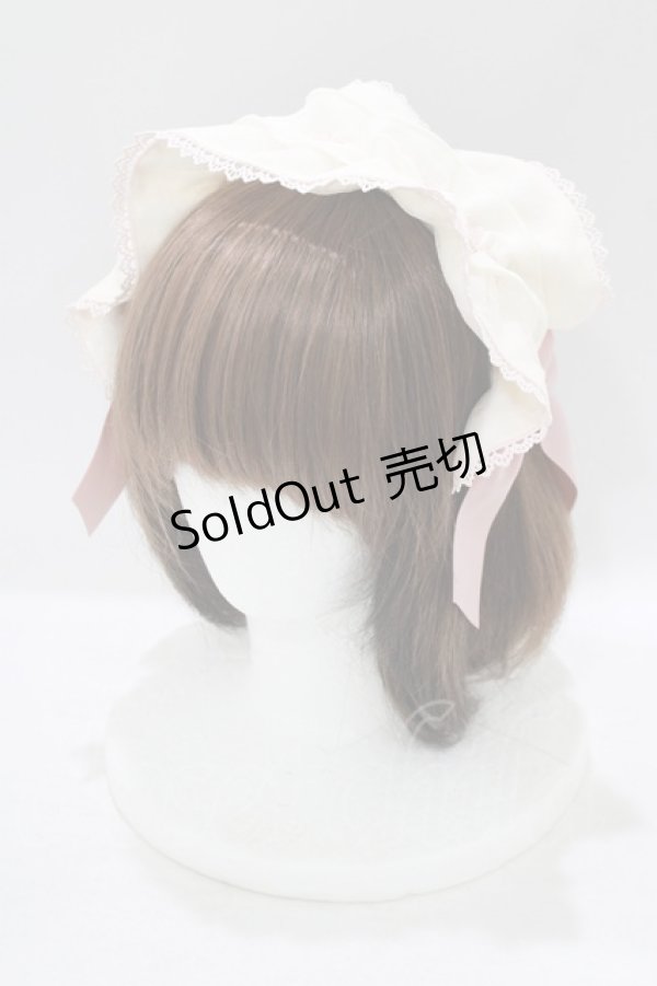 画像1: axes femme kawaii / ドットチュールフリルカチューシャ  ピンク H-25-09-08-076-AX-AC-NS-ZH (1)