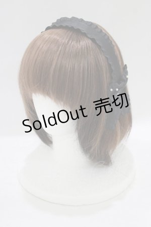 画像: m petit by misako / AMPLリボンカチューシャ  ブラック H-25-09-08-077-LO-AC-NS-ZH