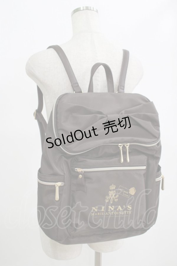 画像1: m petit by misako / TT*AM*NIリボンRK  濃茶 H-25-09-08-081-LO-BG-NS-ZH (1)