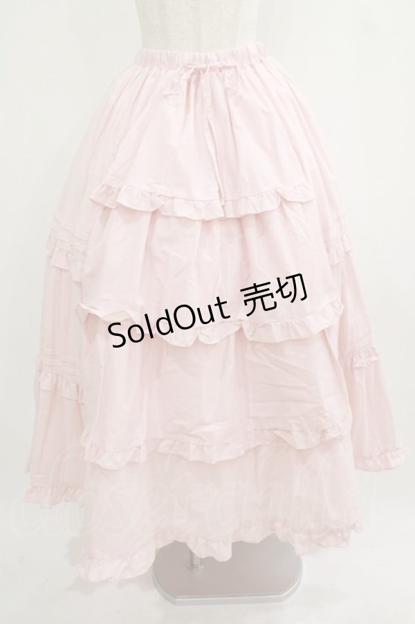 画像1: Chalmiere / クラシックコットンスカート M ピンク H-25-09-08-013-PU-SK-NS-ZH (1)