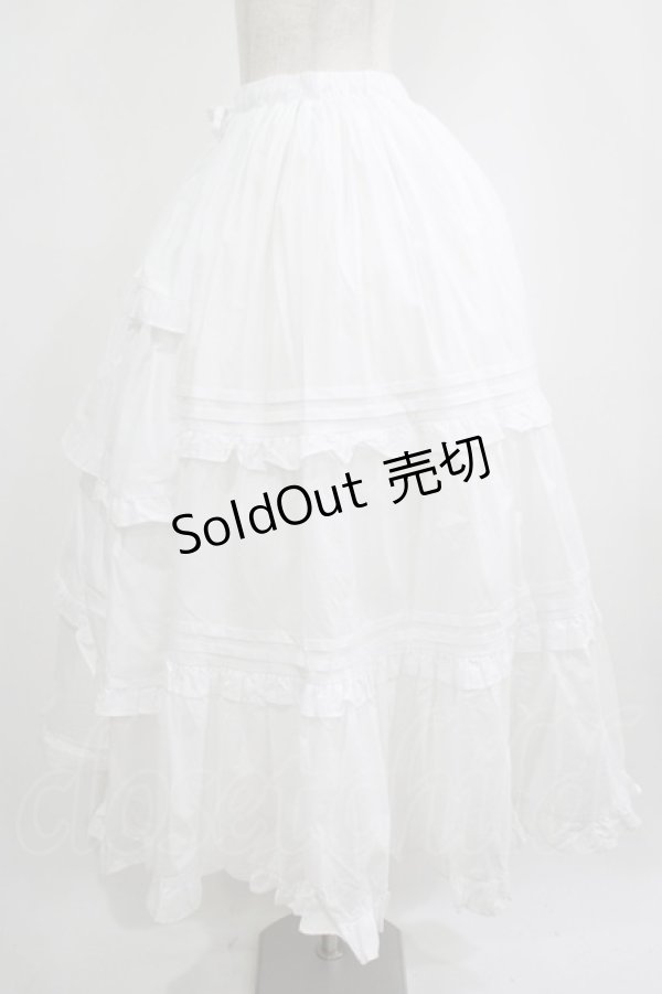 画像2: Chalmiere / クラシックコットンスカート M オフ H-25-09-08-015-PU-SK-NS-ZH (2)