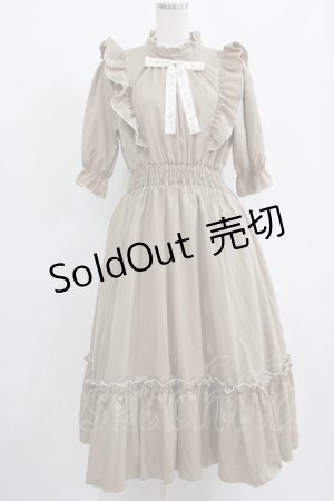 画像: m petit by misako / NINA'SコラボAMハイショクメローワンピース L ベージュ H-25-09-08-018-LO-OP-NS-ZH