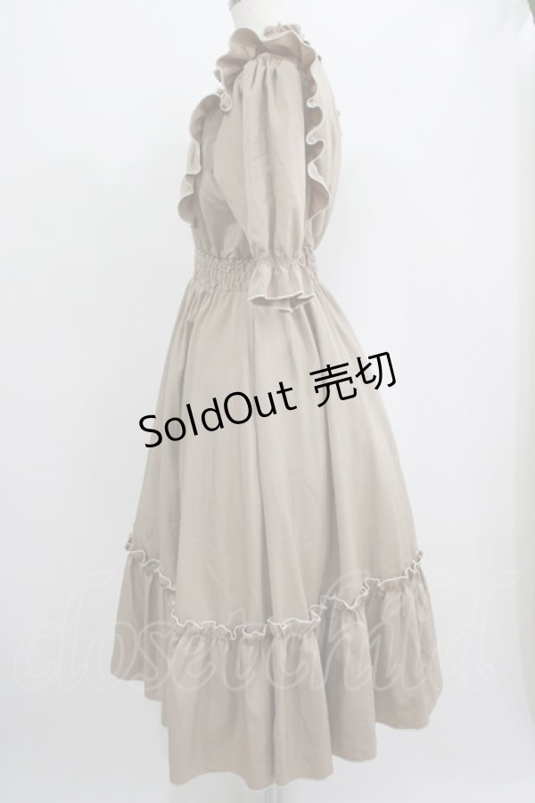 画像2: m petit by misako / NINA'SコラボAMハイショクメローワンピース L ベージュ H-25-09-08-018-LO-OP-NS-ZH (2)