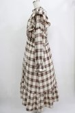 画像2: melume / makiコラボ/チェックワンピース 4L ブラウン H-25-09-08-020-GO-TO-NS-ZH (2)