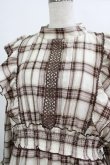 画像4: melume / makiコラボ/チェックワンピース 4L ブラウン H-25-09-08-020-GO-TO-NS-ZH (4)