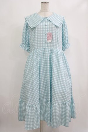 画像: m petit by misako / AOKデシンギンガムOP 4L サックス H-25-09-08-025-LO-OP-NS-ZH