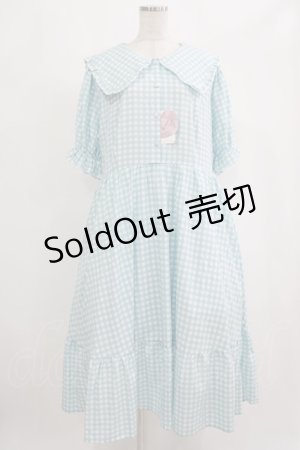 画像: m petit by misako / AOKデシンギンガムOP 4L サックス H-25-09-08-025-LO-OP-NS-ZH