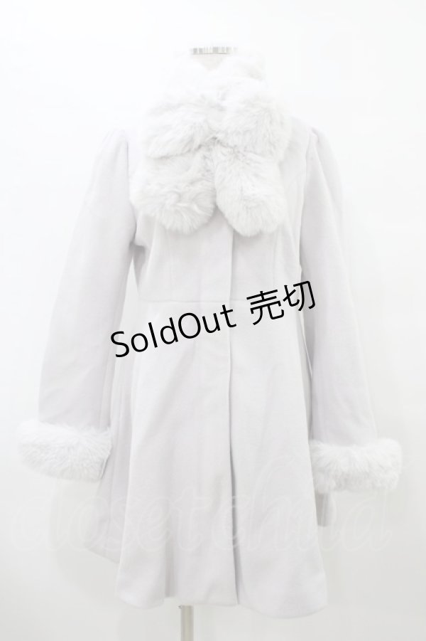 画像1: evelyn / ビジューコート Free グレー H-25-09-09-1049-LO-CO-NS-ZH (1)