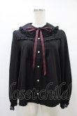 画像1: axes femme POETIQUE / レースデザインフリルブラウス M ブラック H-25-09-09-1055-AX-BL-NS-ZH (1)