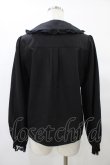画像2: axes femme POETIQUE / レースデザインフリルブラウス M ブラック H-25-09-09-1055-AX-BL-NS-ZH (2)