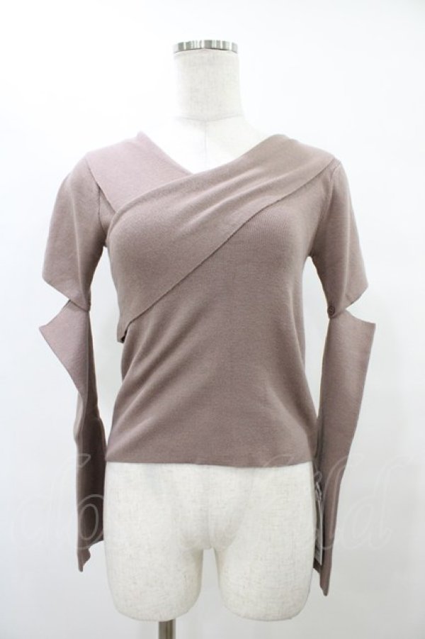 画像1: An MILLE / アームウォーマーリブニット Free PI H-25-09-09-1059-EL-TO-NS-ZH (1)