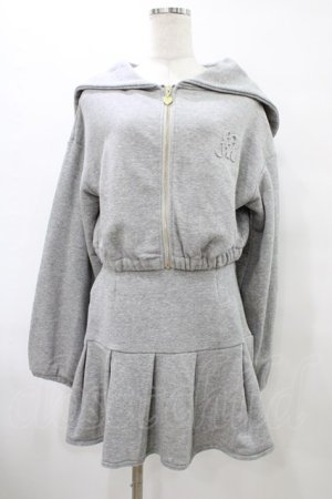 画像: evelyn / セーラースウェットセットアップ Free グレー H-25-09-09-1008-LO-OP-NS-ZH