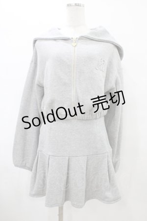 画像: evelyn / セーラースウェットセットアップ Free グレー H-25-09-09-1008-LO-OP-NS-ZH