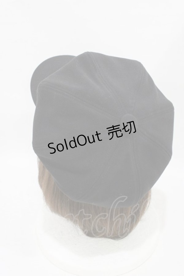 画像2: Ank Rouge / パールバックルキャスケット  ブラック H-25-09-09-1001-CA-AC-NS-ZH (2)